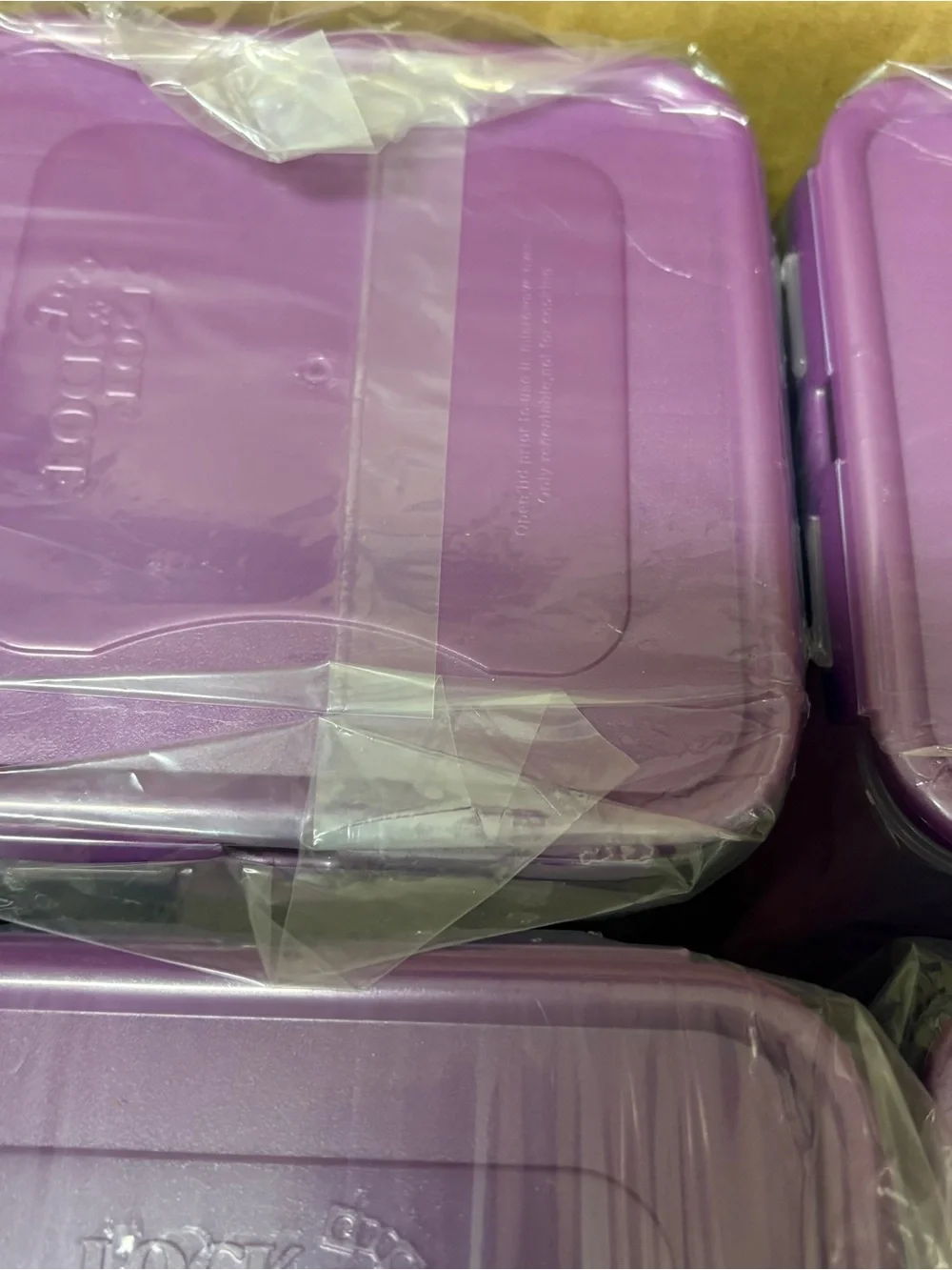 Lock & Lock Food Storage Container 4L / 135OZ /4.2QT Purple Lock N Lock Set of 4